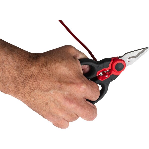 Main product image for Heavy Duty Electricians Scissors with Built-in Crimper360-214